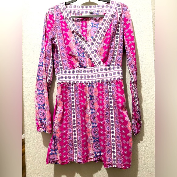 Athleta Nirvana Tunic Hot Pink Size small - Picture 2 of 7